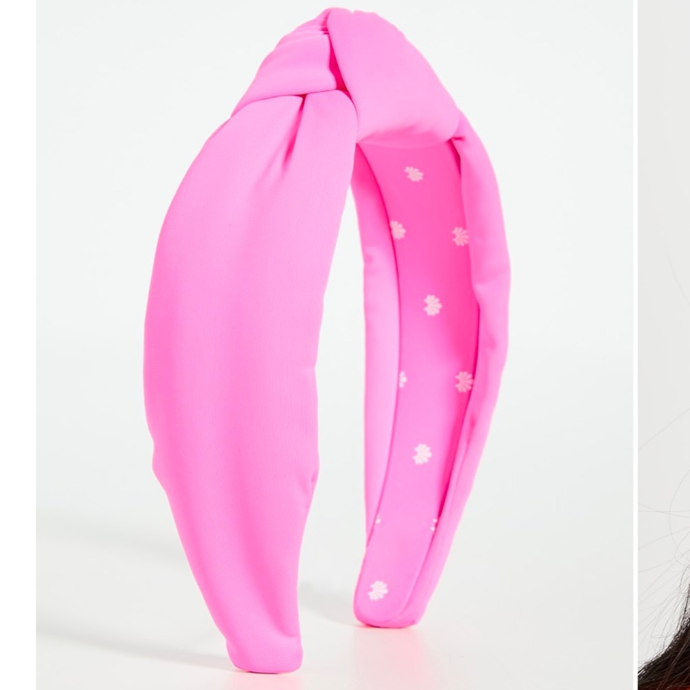 Lele Sadoughi Pink Neoprene Headband